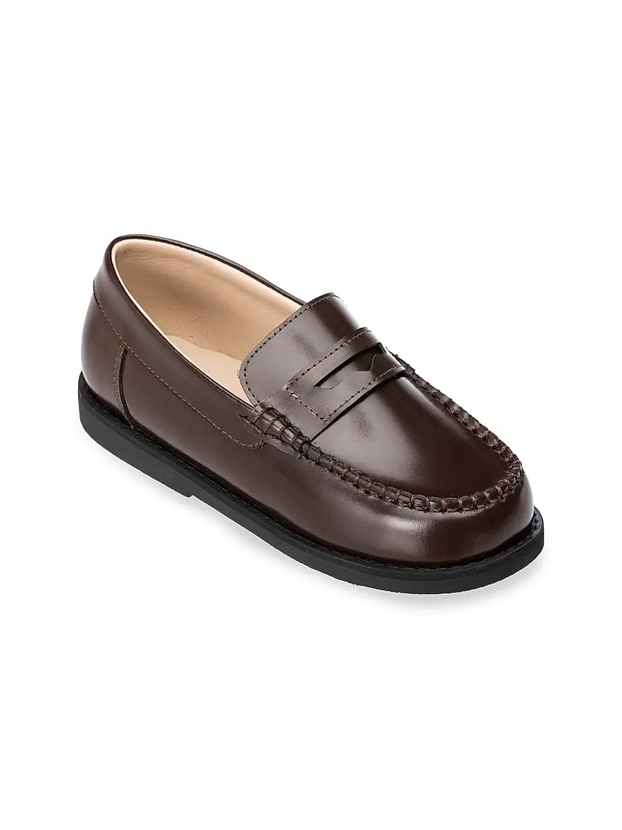 Elephantito Kid's Scholar Leather Moccasins - Brown 4 (Child) | Image 1 Elephantito Kid's Scholar Leather Moccasins - Brown 4 (Child) | Image 1