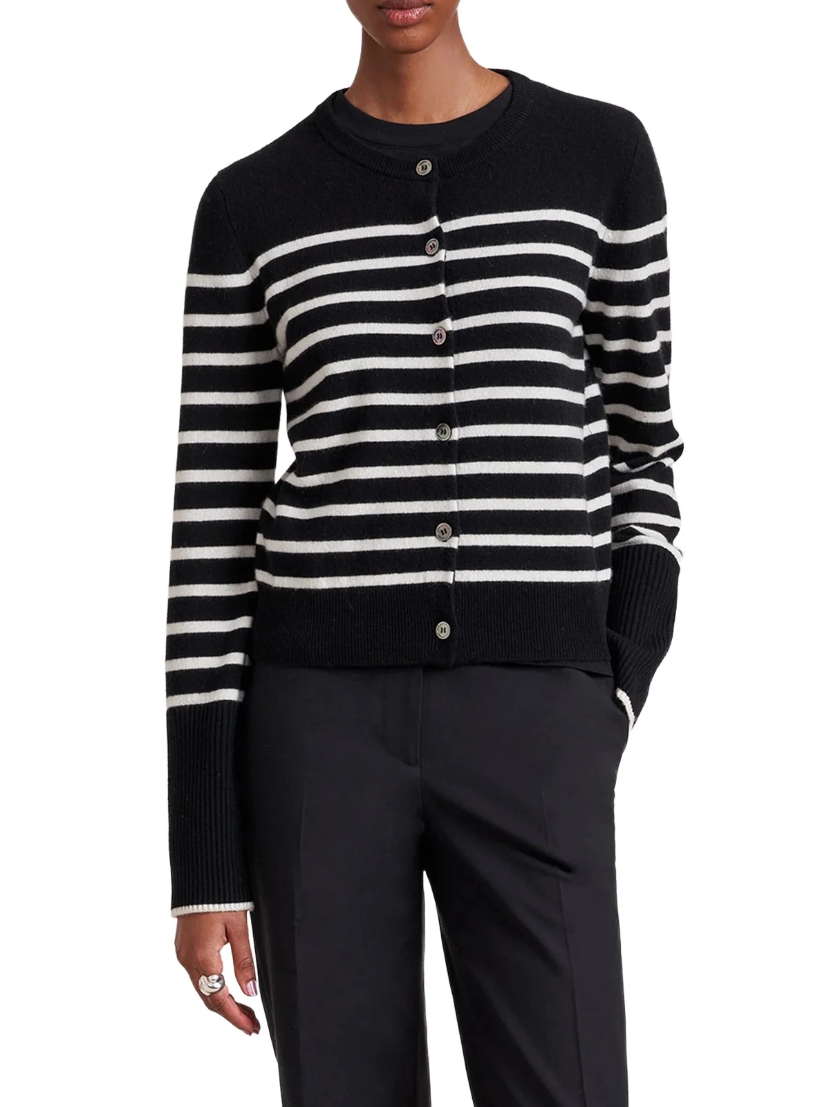 Women's Striped Cardigan