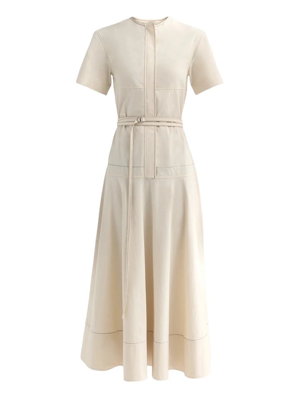 Women's Elizabeth Seamed Belted Midi Dress Women's Elizabeth Seamed Belted Midi Dress