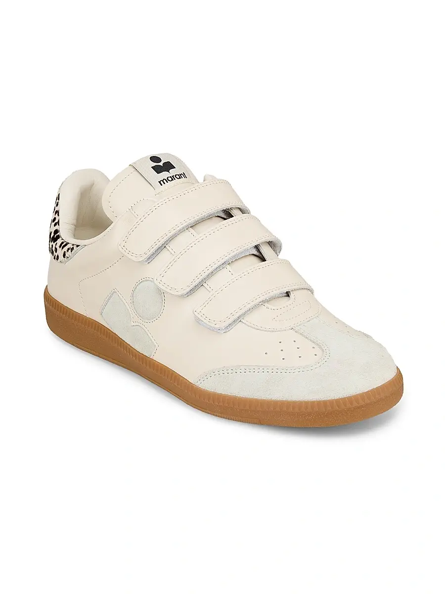 Isabel Marant Women's Beth Calf Hair Low-Top Sneakers | Thumbnail 2 Isabel Marant Women's Beth Calf Hair Low-Top Sneakers | Thumbnail 2