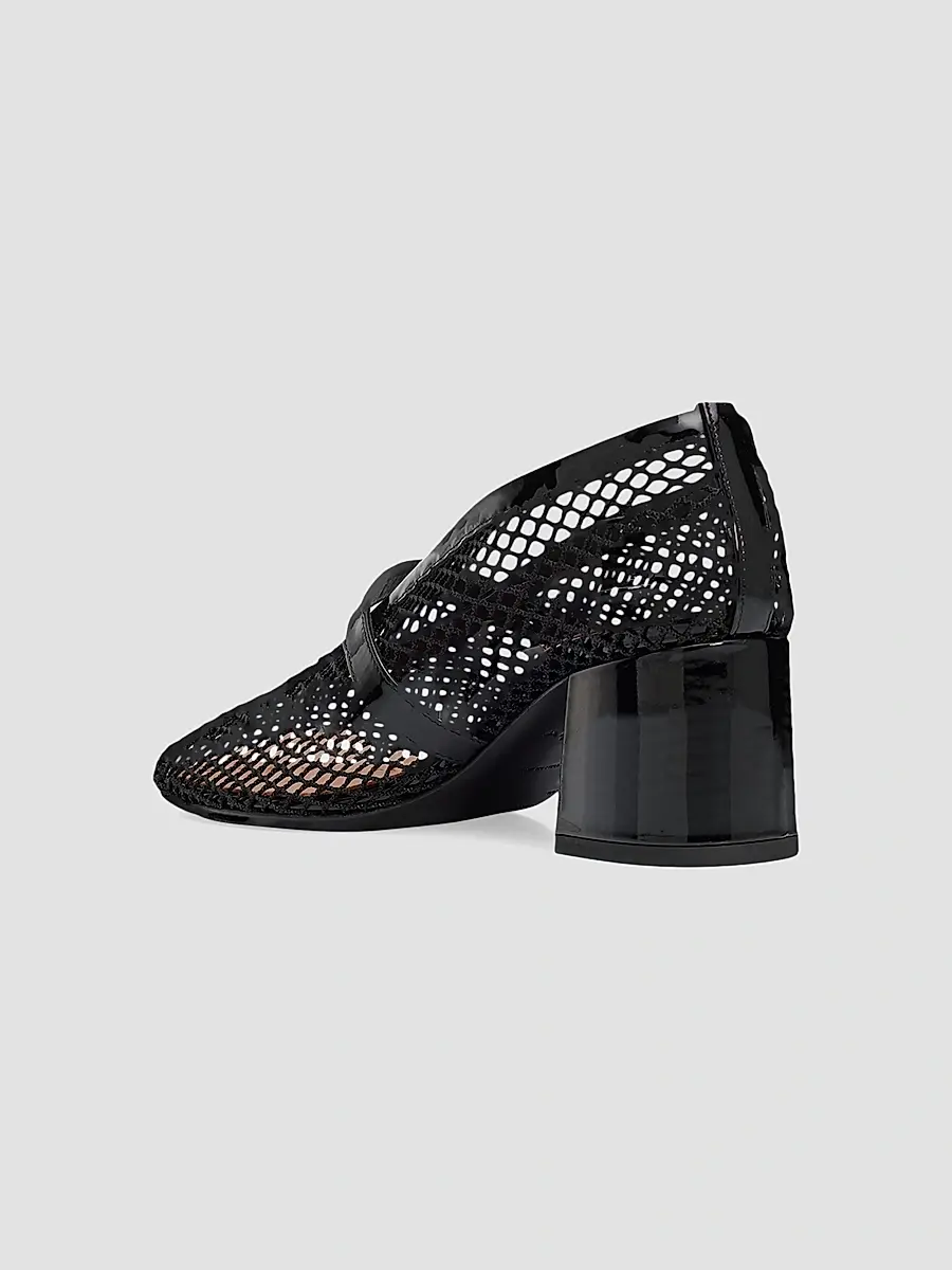 Alaïa Women's Fishnet 55MM Pumps | Thumbnail 3