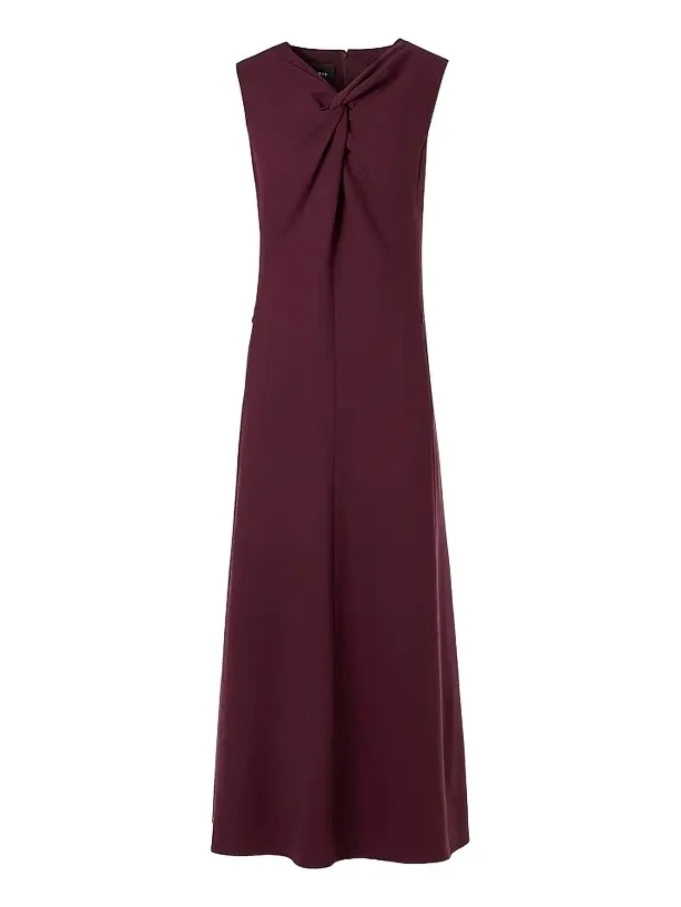 Women's Wool-Blend Knot A-line Midi-Dress Women's Wool-Blend Knot A-line Midi-Dress