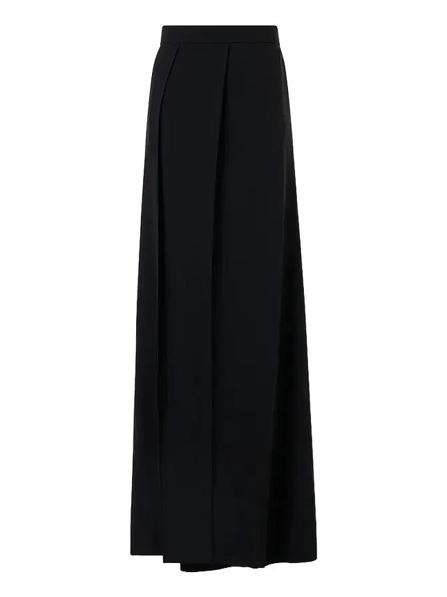Women's Fossil Pleated Wool Mid-Rise Straight-Leg Pants