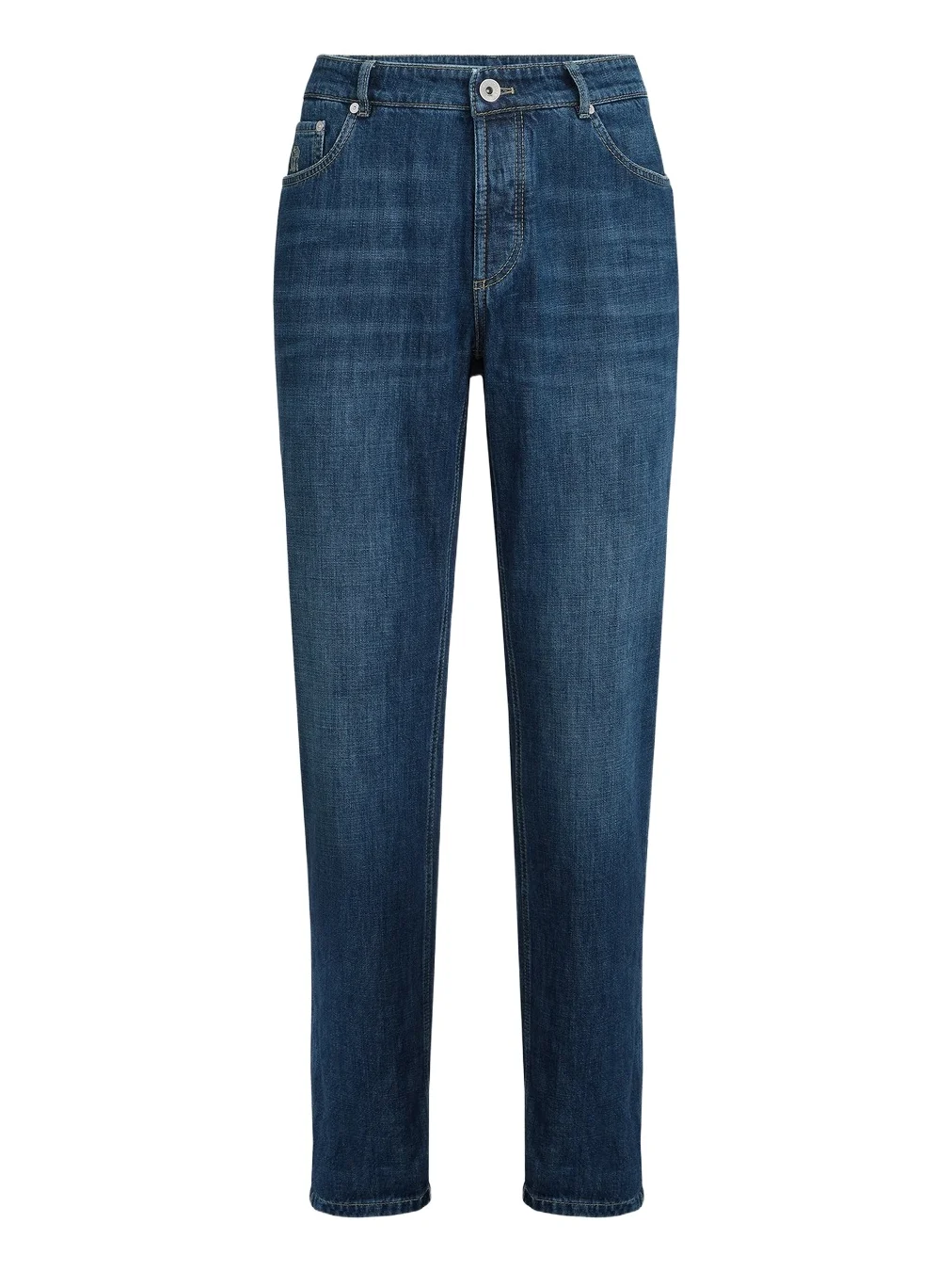Brunello Cucinelli Men's Lightweight Denim Traditional Fit Five-Pocket Jeans
