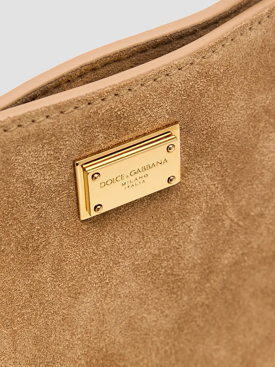 Dolce & Gabbana Women's Vittoria Suede Shoulder Bag | Thumbnail 4 Dolce & Gabbana Women's Vittoria Suede Shoulder Bag | Thumbnail 4
