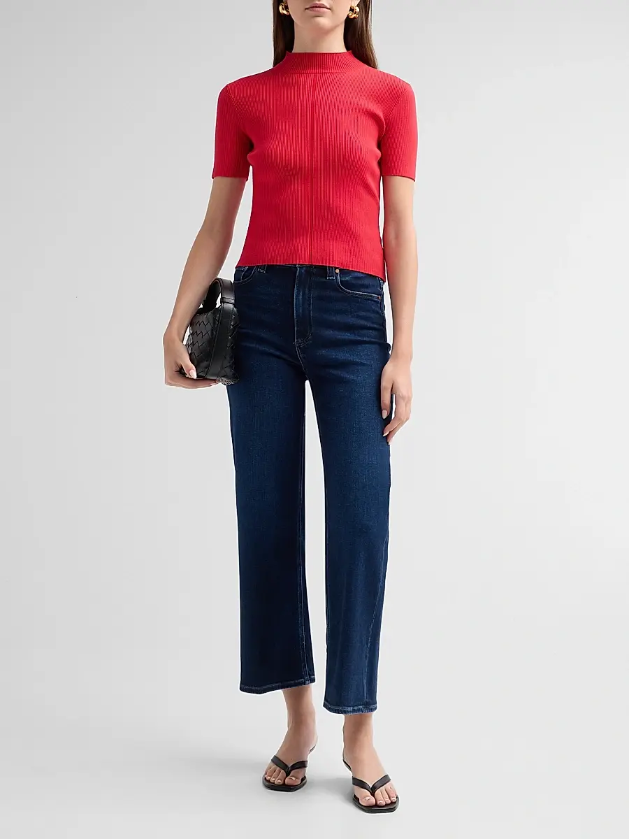 PAIGE Women's Anessa High-Rise Wide-Leg Ankle Jeans | Thumbnail 2 PAIGE Women's Anessa High-Rise Wide-Leg Ankle Jeans | Thumbnail 2