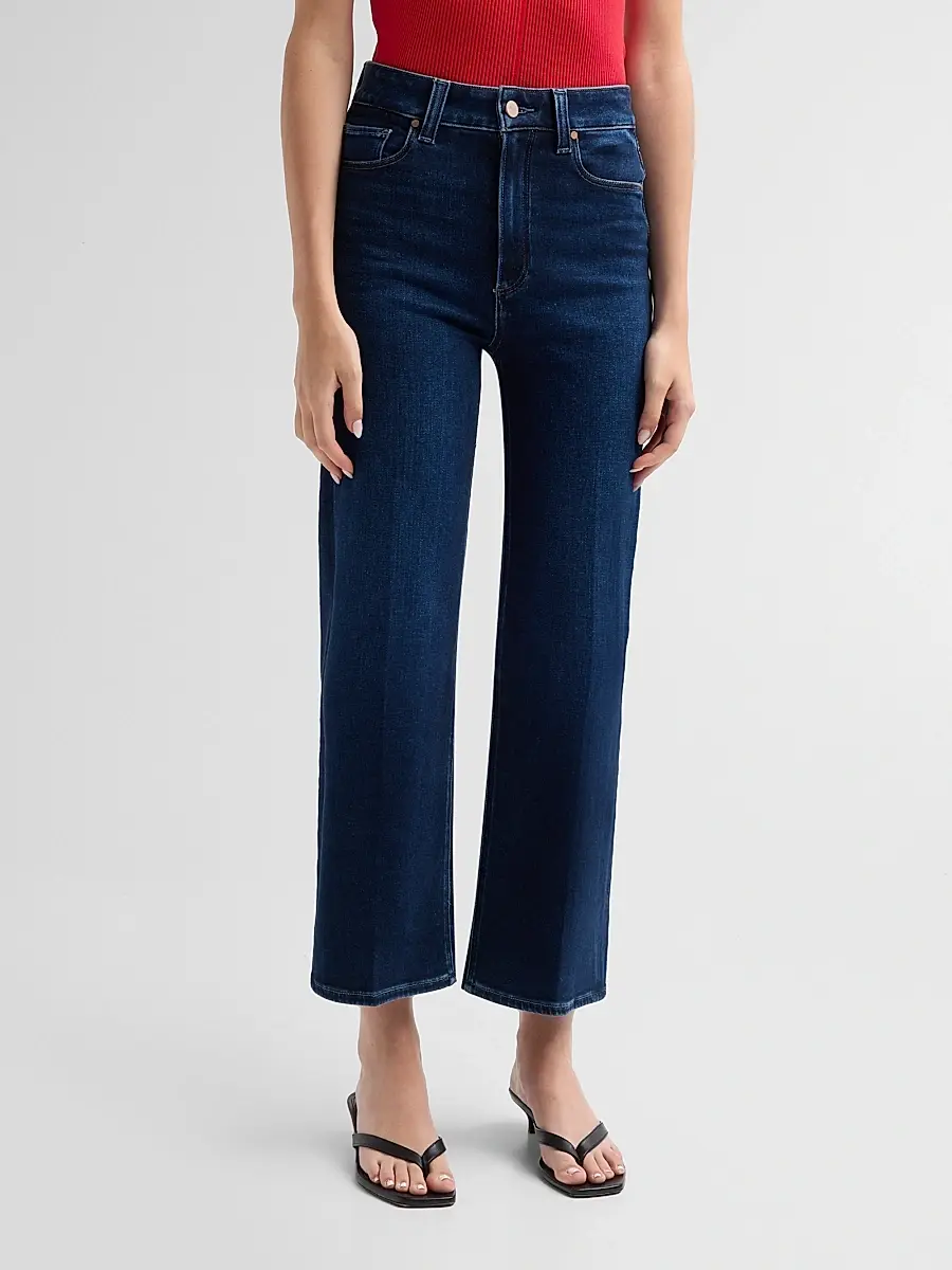 PAIGE Women's Anessa High-Rise Wide-Leg Ankle Jeans | Thumbnail 4 PAIGE Women's Anessa High-Rise Wide-Leg Ankle Jeans | Thumbnail 4