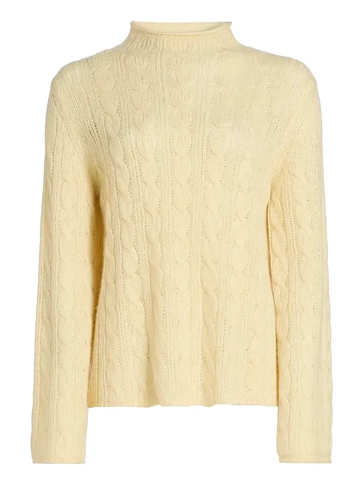 Women's Cable-Knit Merino Wool-Blend Top