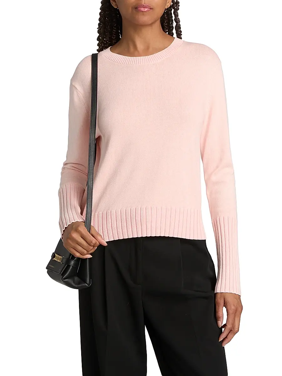 Guest In Residence Women's Rib-Knit Cotton-Blend Sweater | Thumbnail 3 Guest In Residence Women's Rib-Knit Cotton-Blend Sweater | Thumbnail 3