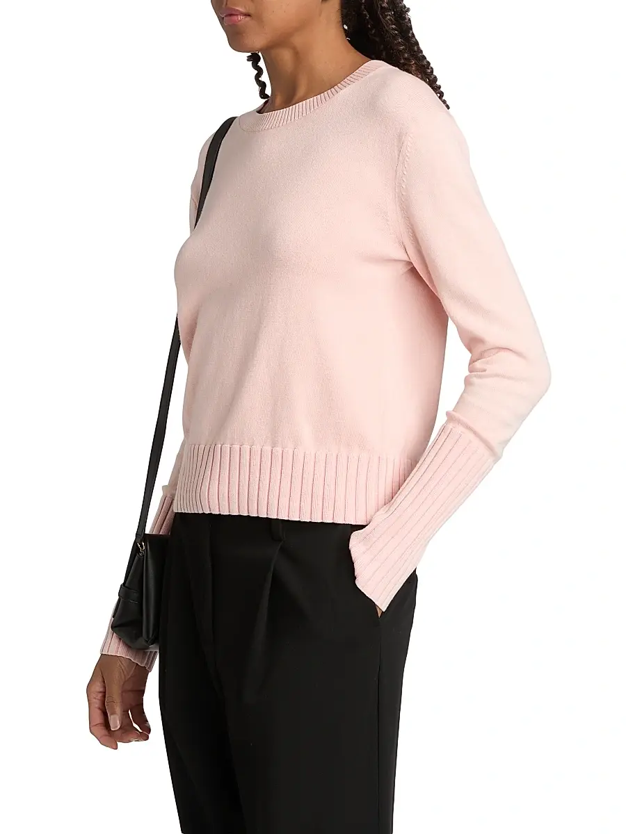 Guest In Residence Women's Rib-Knit Cotton-Blend Sweater | Thumbnail 4 Guest In Residence Women's Rib-Knit Cotton-Blend Sweater | Thumbnail 4