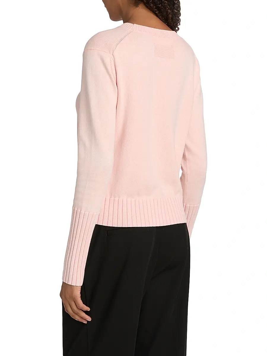 Guest In Residence Women's Rib-Knit Cotton-Blend Sweater | Thumbnail 5 Guest In Residence Women's Rib-Knit Cotton-Blend Sweater | Thumbnail 5