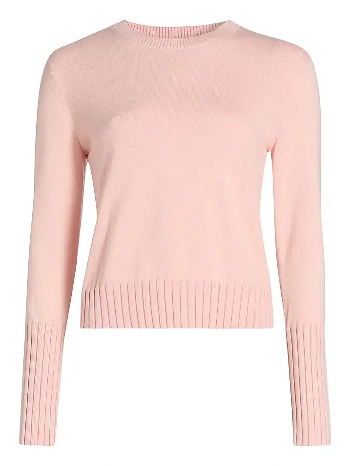 Women's Rib-Knit Cotton-Blend Sweater