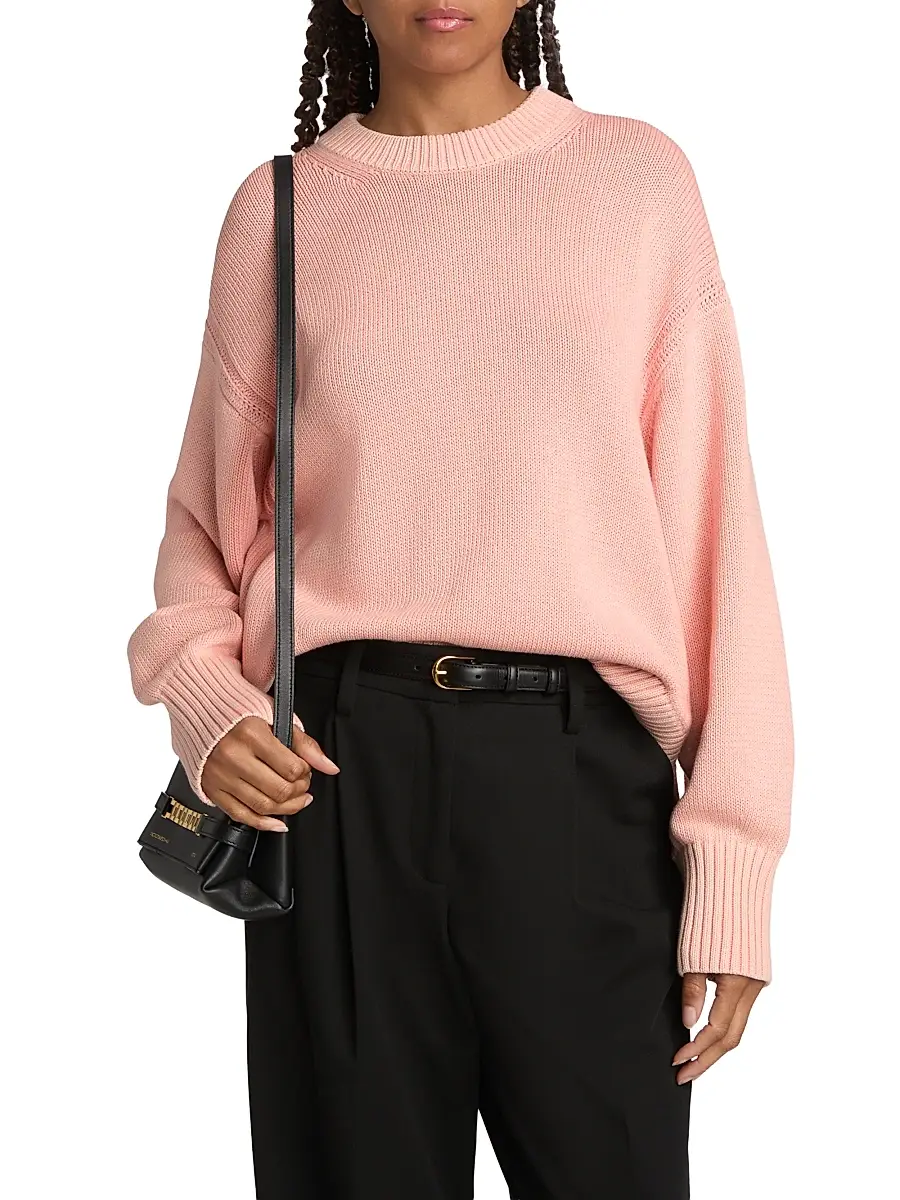 Guest In Residence Women's Sunwash Cotton-Cashmere Crewneck Sweater | Thumbnail 3
