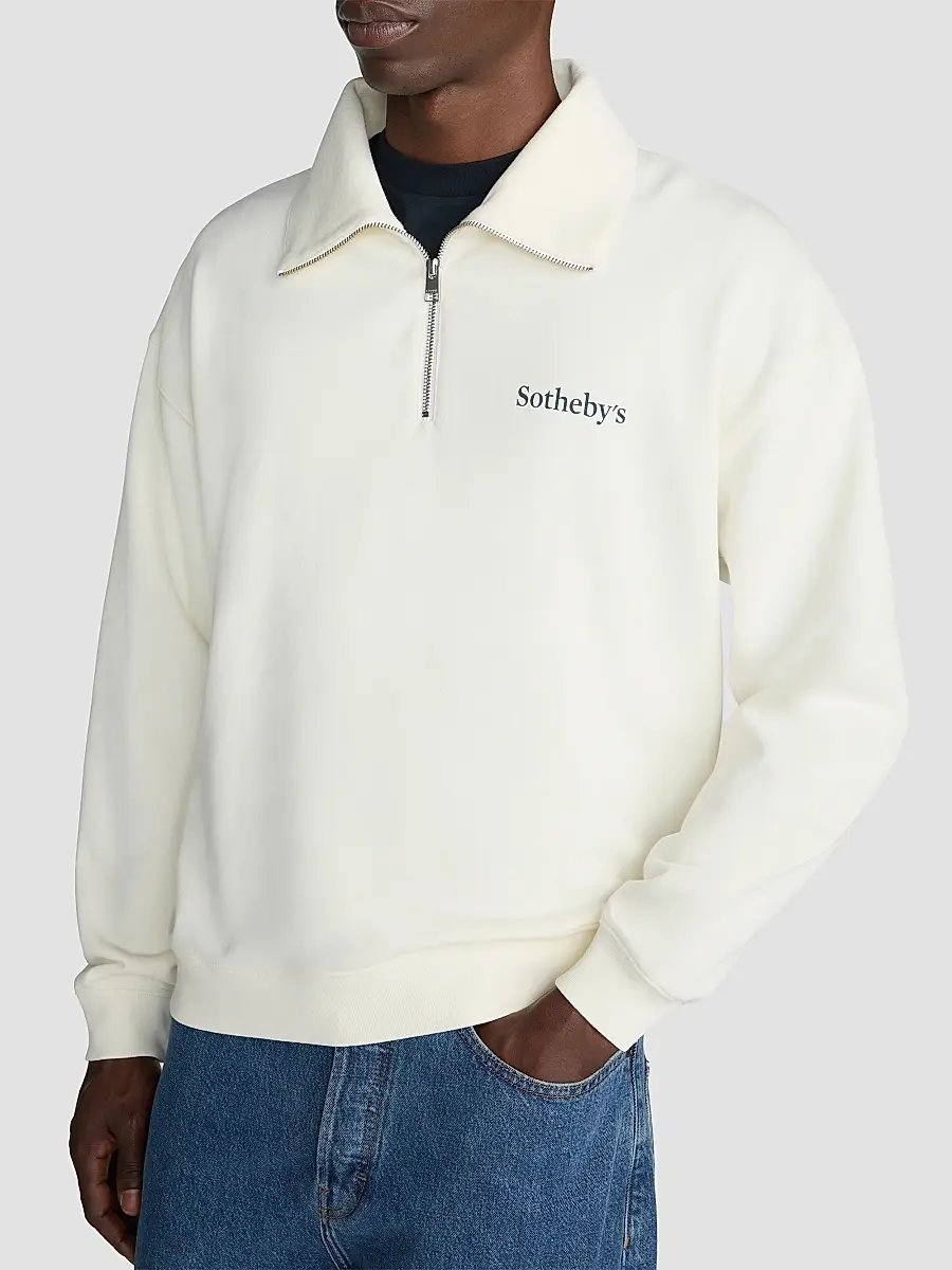 Frame Men's x Sotheby's Cotton Quarter-Zip Sweatshirt | Thumbnail 4 Frame Men's x Sotheby's Cotton Quarter-Zip Sweatshirt | Thumbnail 4