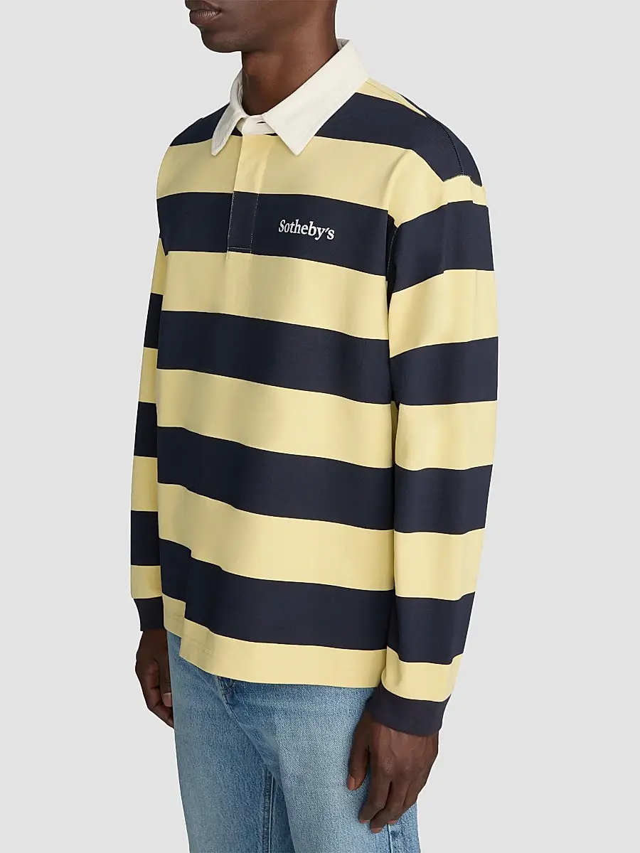 Frame Men's x Sotheby's Striped Cotton Rugby Polo Shirt | Thumbnail 4