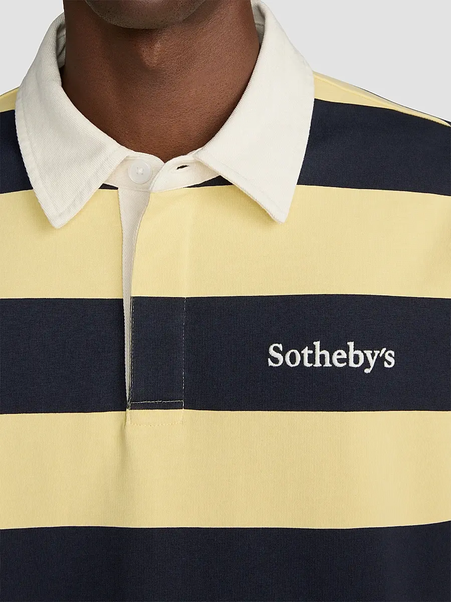 Frame Men's x Sotheby's Striped Cotton Rugby Polo Shirt | Thumbnail 5