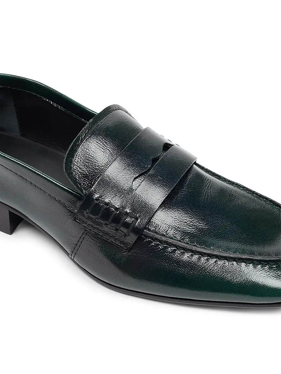 Dries Van Noten Women's Leather Penny Loafers | Thumbnail 7