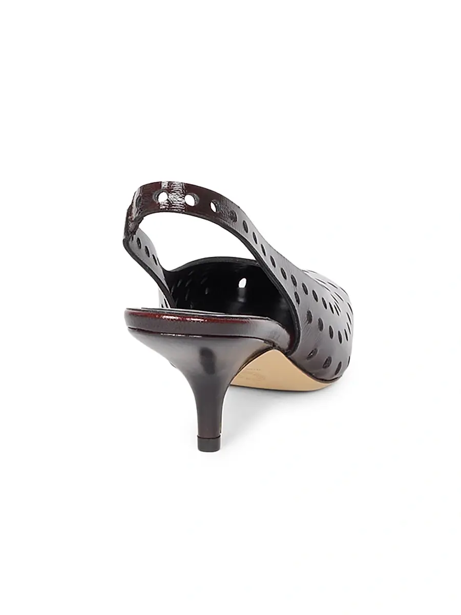 Dries Van Noten Women's 65MM Eyelet Leather Slingback Pumps | Thumbnail 2 Dries Van Noten Women's 65MM Eyelet Leather Slingback Pumps | Thumbnail 2
