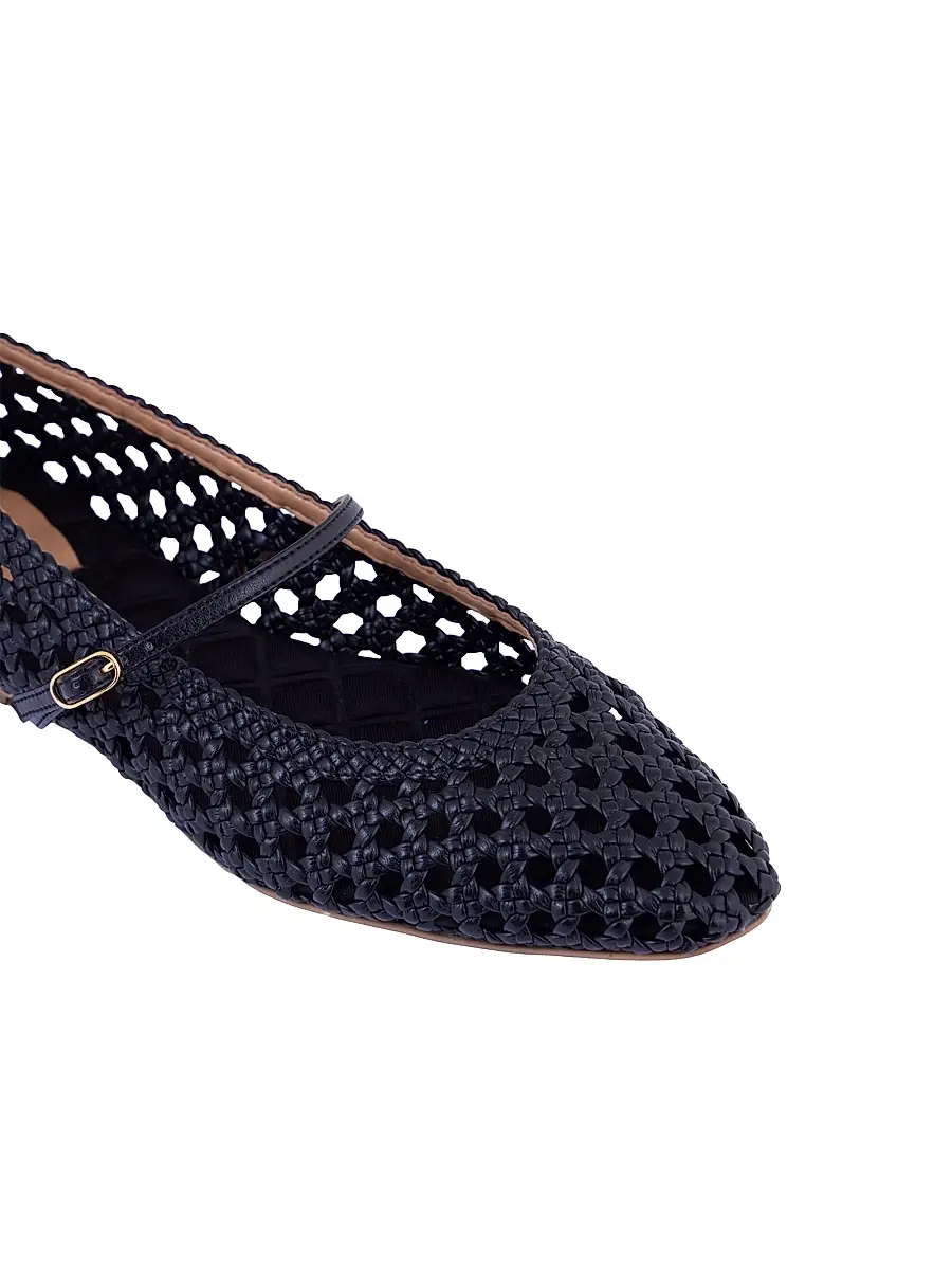 Aera Women's Maya Woven Mary Jane Ballet Flats | Thumbnail 3