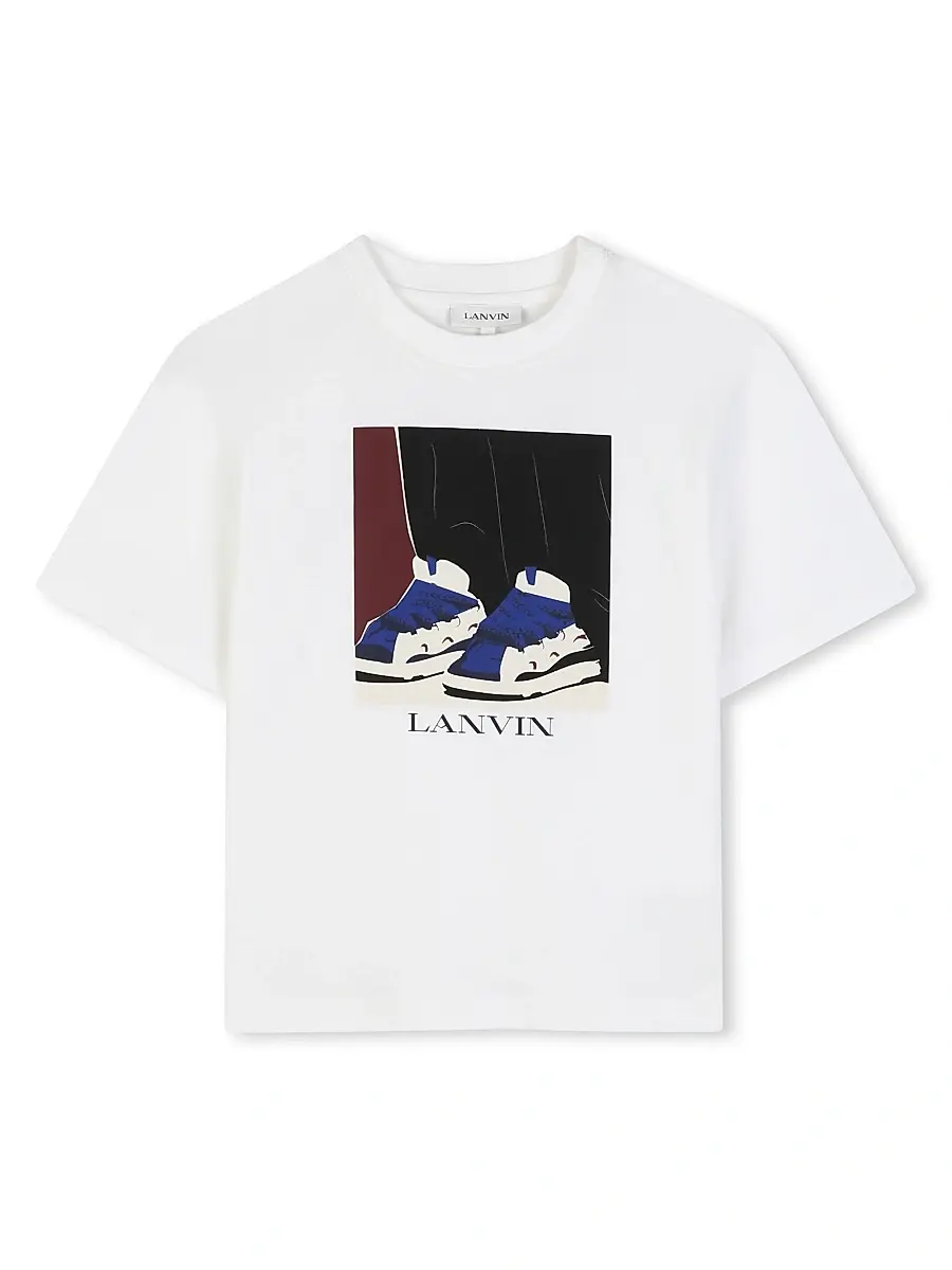 Lanvin Little Boy's & Boy's Curb Graphic T-Shirt - Offwhite - Size 14 | Image 1 Lanvin Little Boy's & Boy's Curb Graphic T-Shirt - Offwhite - Size 14 | Image 1