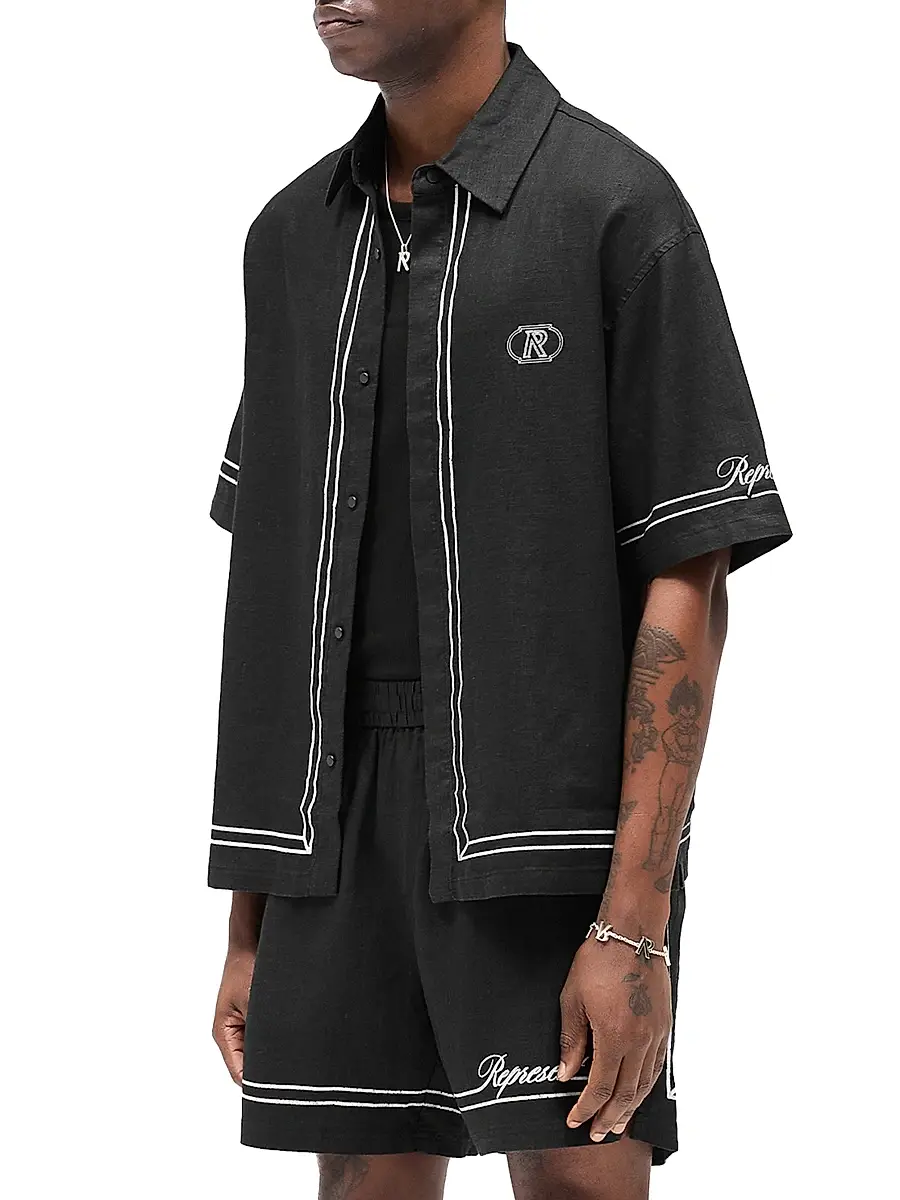 Represent Men's Logo Border Shirt | Thumbnail 5 Represent Men's Logo Border Shirt | Thumbnail 5