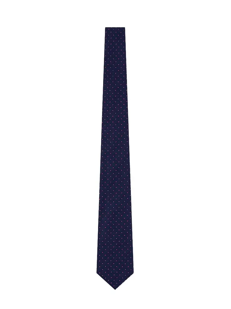 Emporio Armani Men's Micro-Diamond Grid Silk Tie - Fancy Blue | Image 1 Emporio Armani Men's Micro-Diamond Grid Silk Tie - Fancy Blue | Image 1
