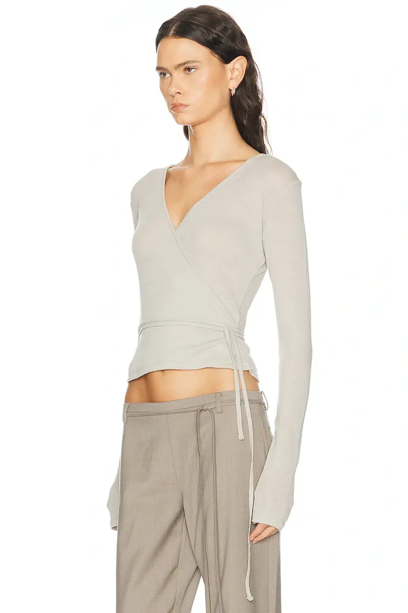 St. Agni Baby Wool Wrap Top | Thumbnail 2