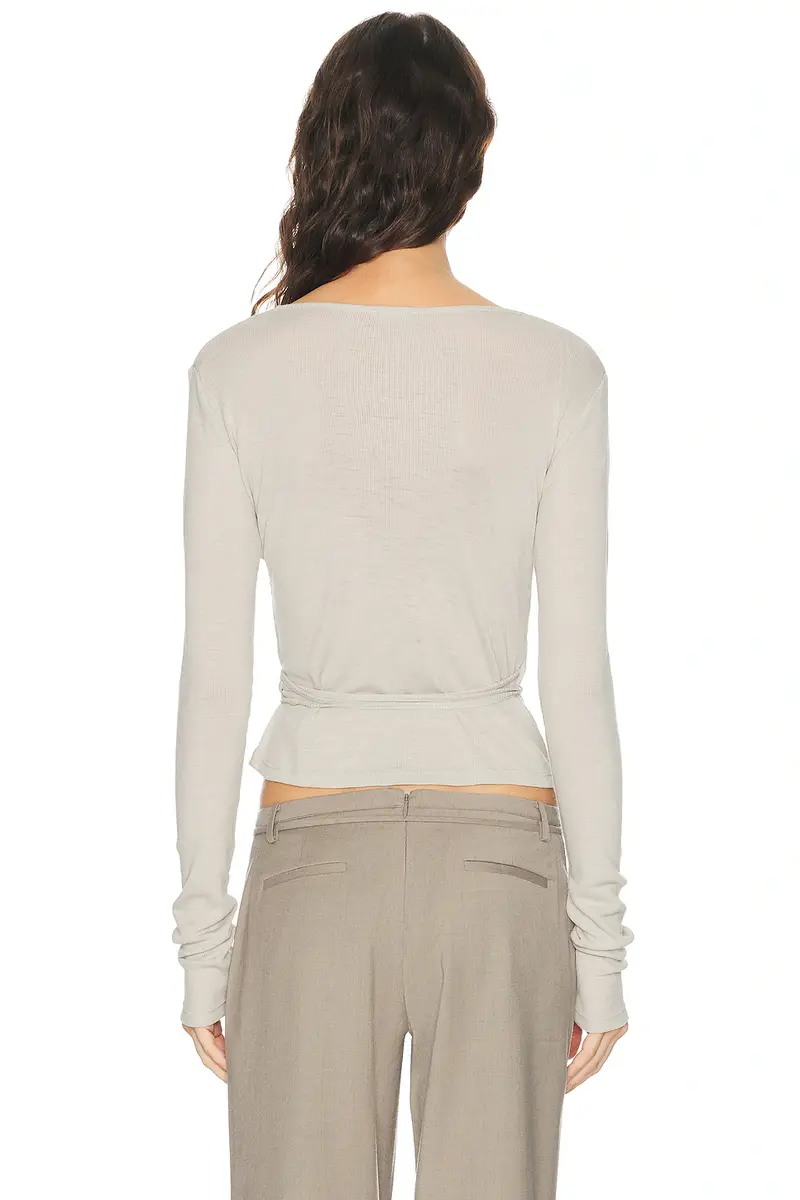 St. Agni Baby Wool Wrap Top | Thumbnail 3