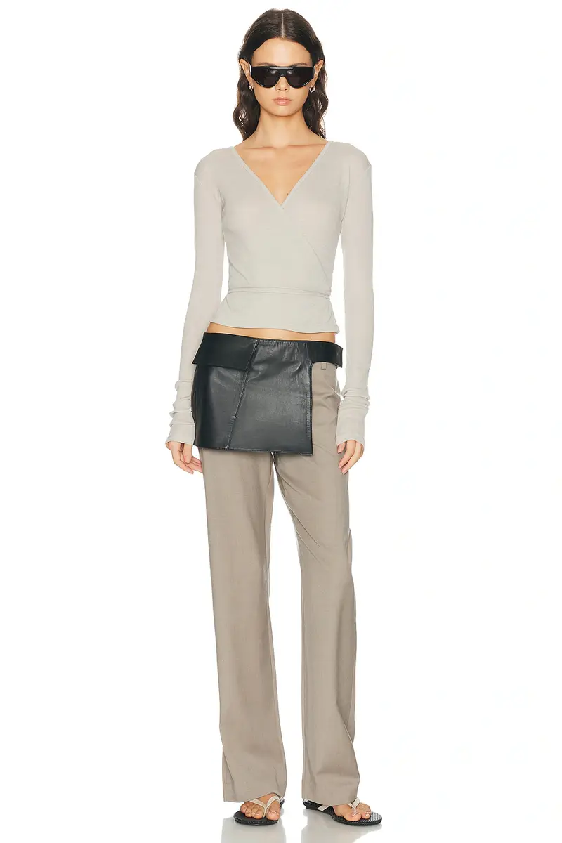 St. Agni Baby Wool Wrap Top | Thumbnail 4