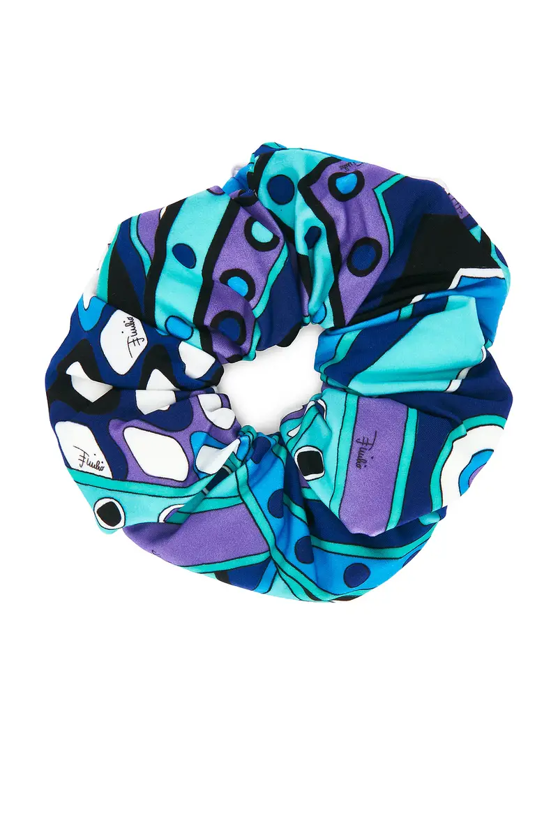 PUCCI Silk Twill Scrunchie | Image 1 PUCCI Silk Twill Scrunchie | Image 1