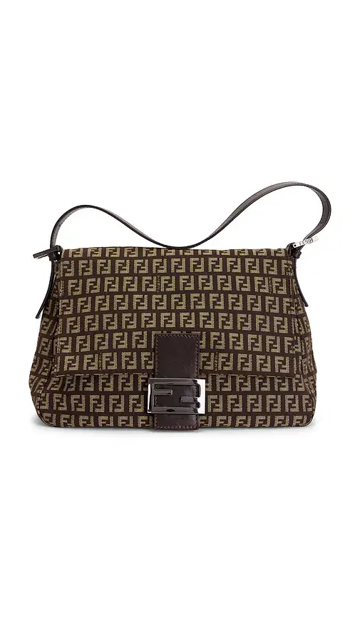 Fendi Zucchino Mama Baguette Shoulder Bag | Image 1 Fendi Zucchino Mama Baguette Shoulder Bag | Image 1
