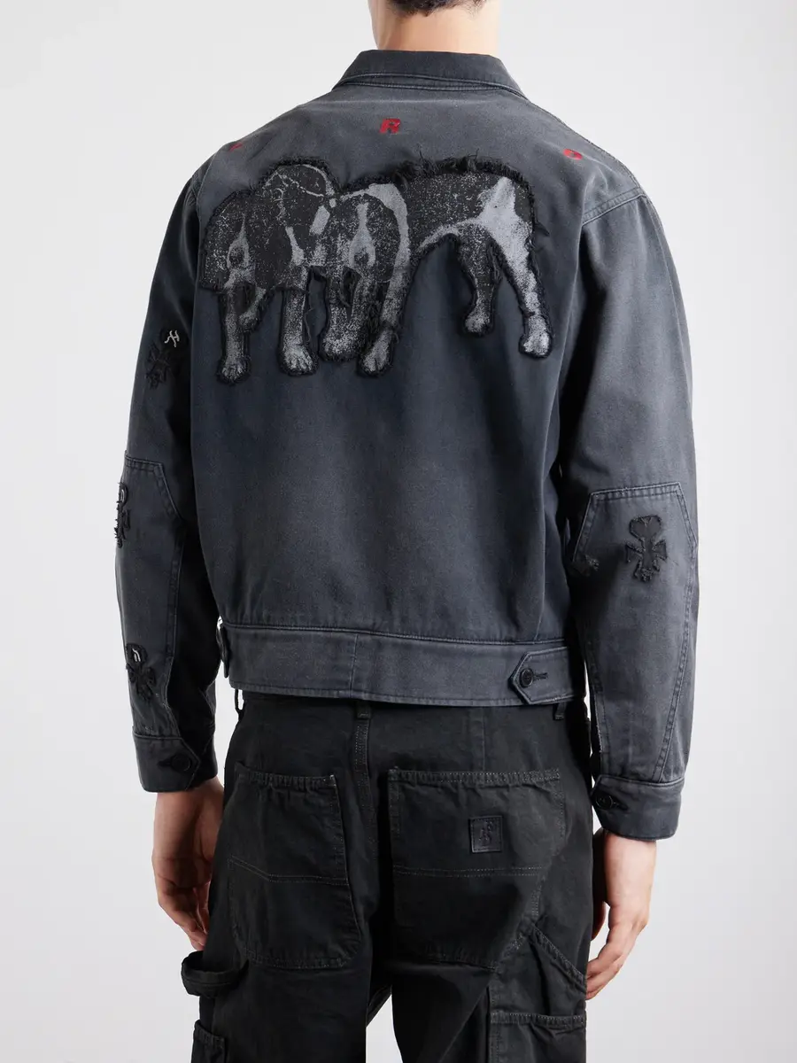 Enfants Riches Déprimés Chiens De Chasse Denim Jacket - Men | Thumbnail 4 Enfants Riches Déprimés Chiens De Chasse Denim Jacket - Men | Thumbnail 4