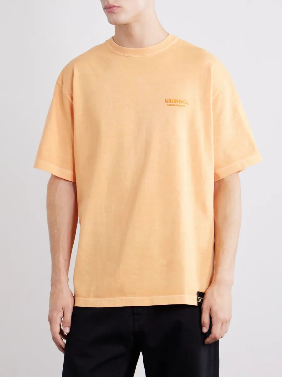 Neighborhood Logo-Embroidered Cotton-Jersey T-Shirt - Men | Thumbnail 3 Neighborhood Logo-Embroidered Cotton-Jersey T-Shirt - Men | Thumbnail 3