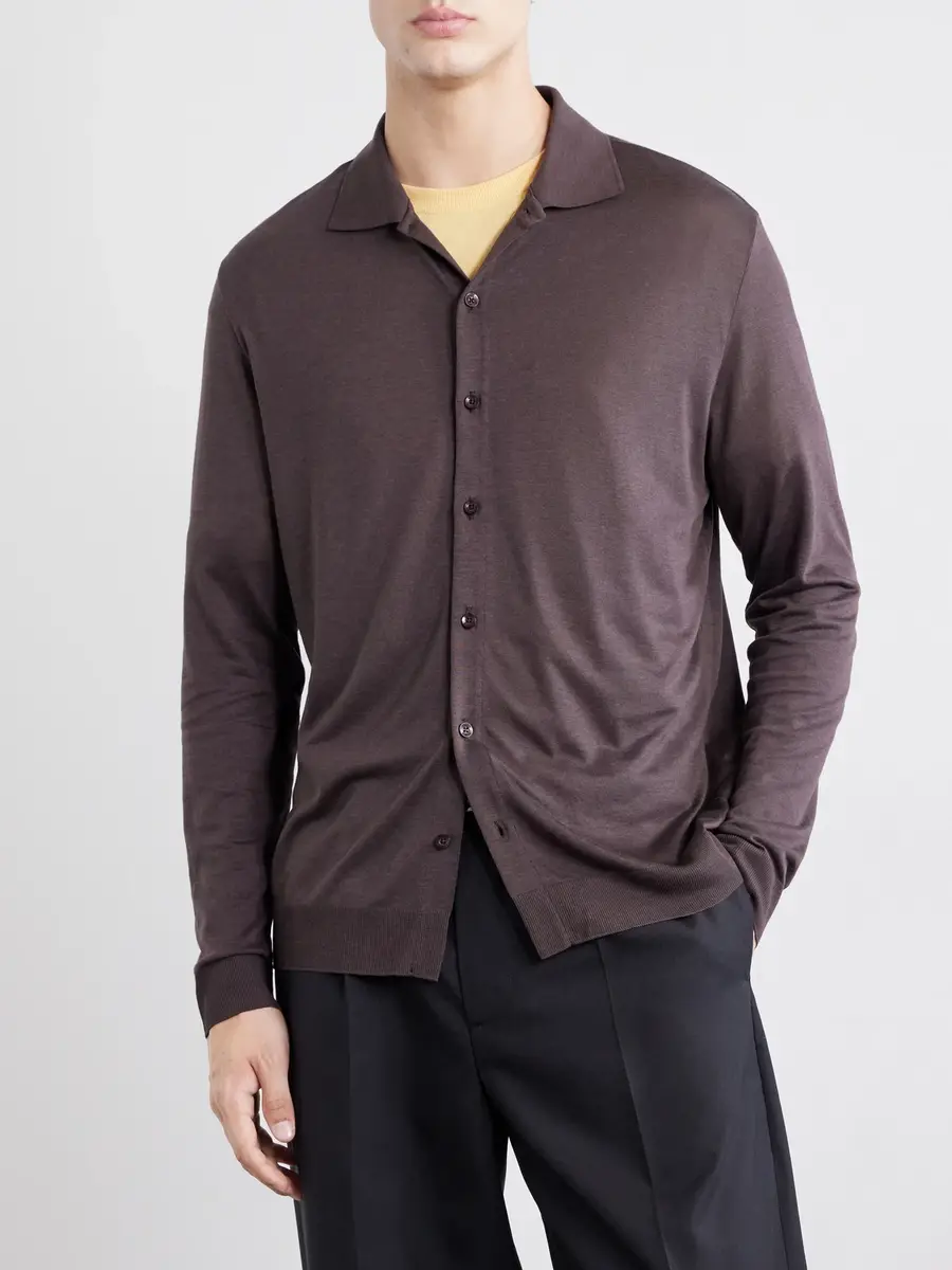 Altea Julius Lyocell and Cotton-Blend Jersey Shirt - Men | Thumbnail 3 Altea Julius Lyocell and Cotton-Blend Jersey Shirt - Men | Thumbnail 3