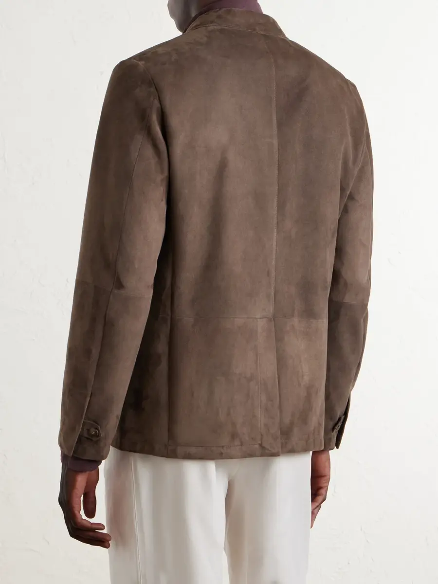 Canali Suede Blazer - Men | Thumbnail 4 Canali Suede Blazer - Men | Thumbnail 4