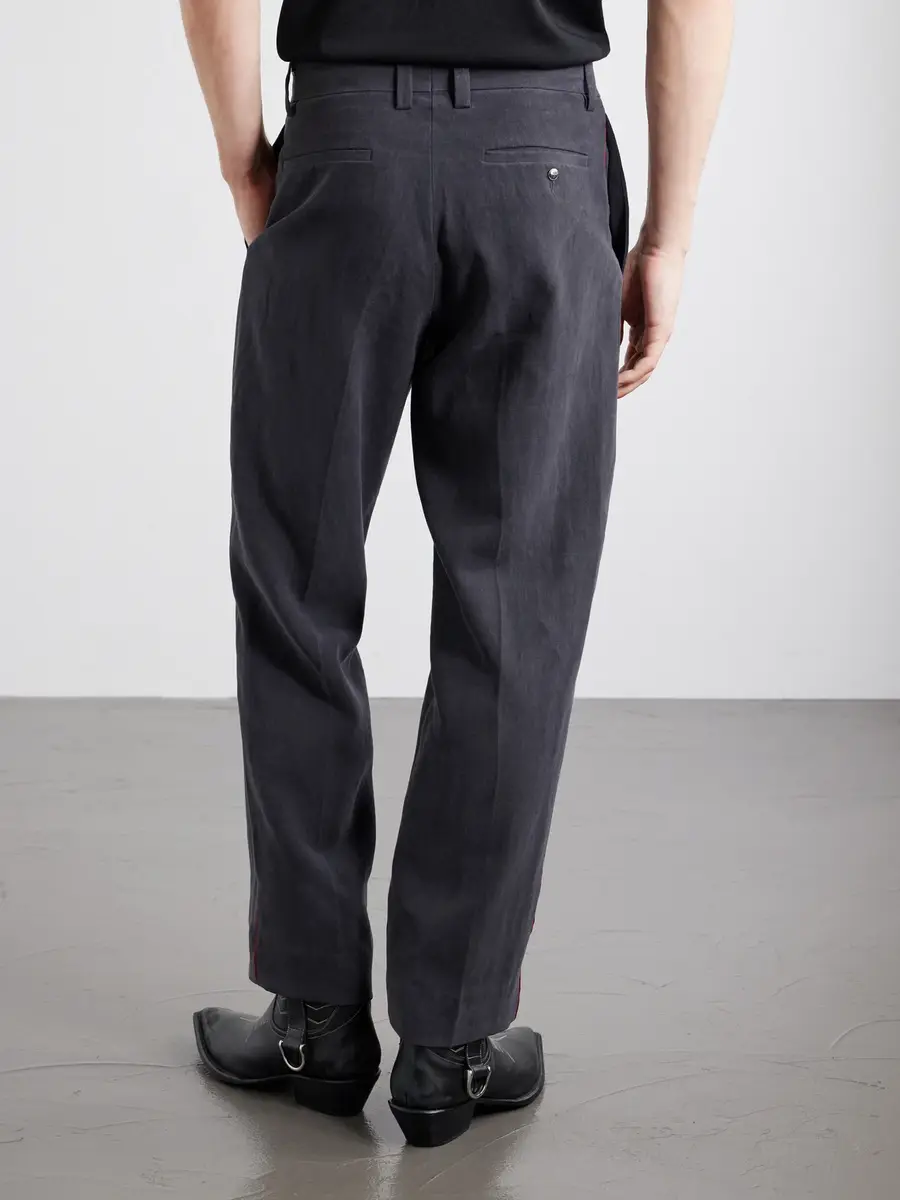 Enfants Riches Déprimés Henri's Everyday Straight-Leg Linen Trousers - Men | Thumbnail 4 Enfants Riches Déprimés Henri's Everyday Straight-Leg Linen Trousers - Men | Thumbnail 4