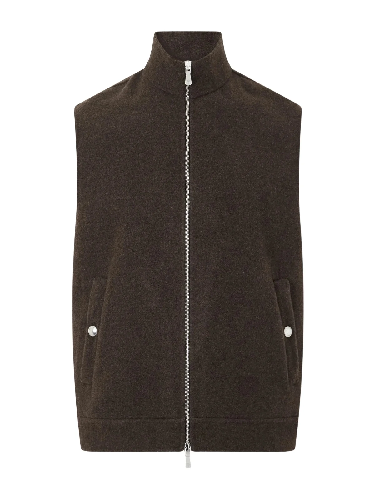 Brushed-Wool Zip-Up Gilet - Men