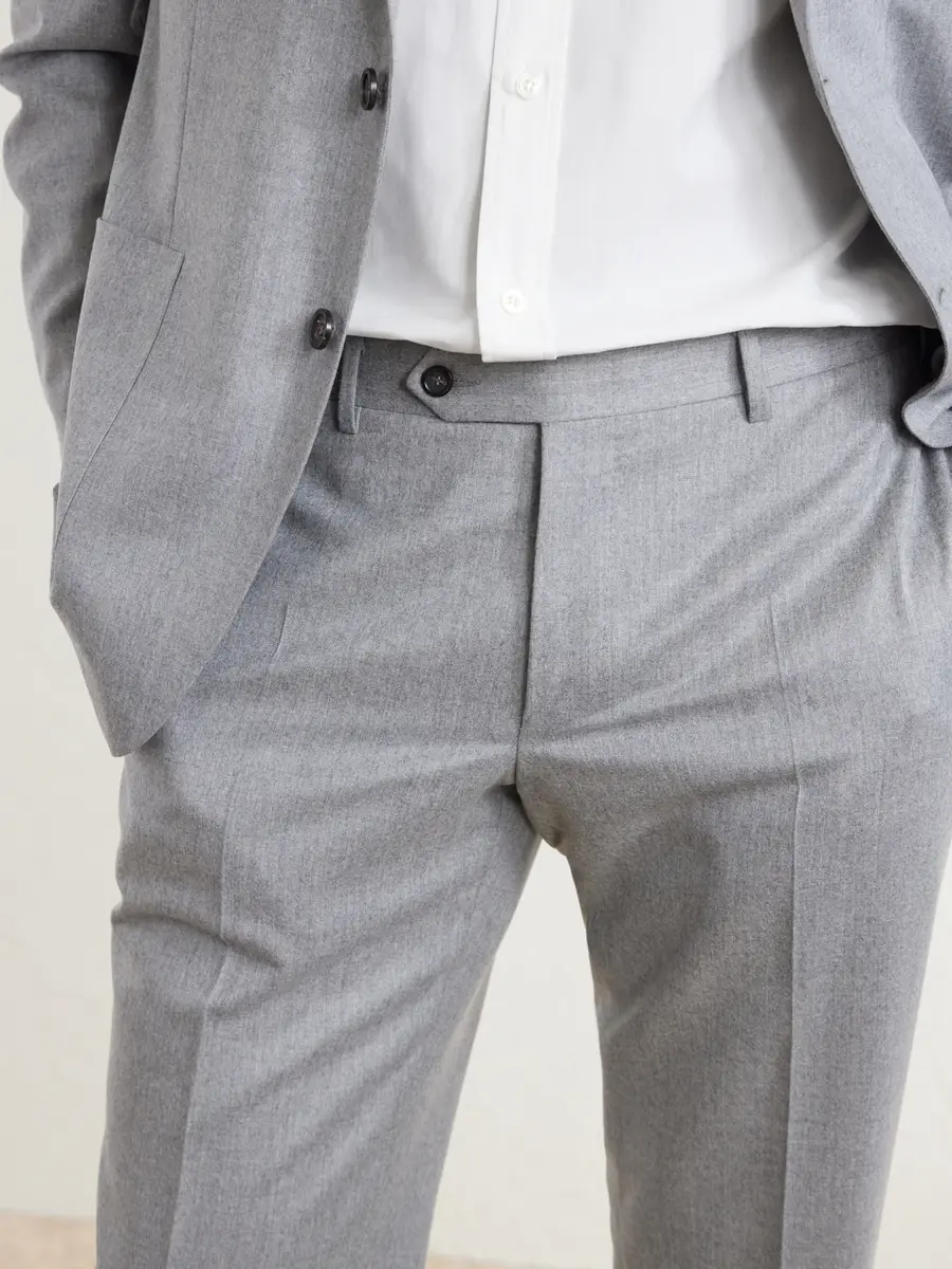 Canali Tapered Wool-Flannel Suit Trousers - Men | Thumbnail 5 Canali Tapered Wool-Flannel Suit Trousers - Men | Thumbnail 5