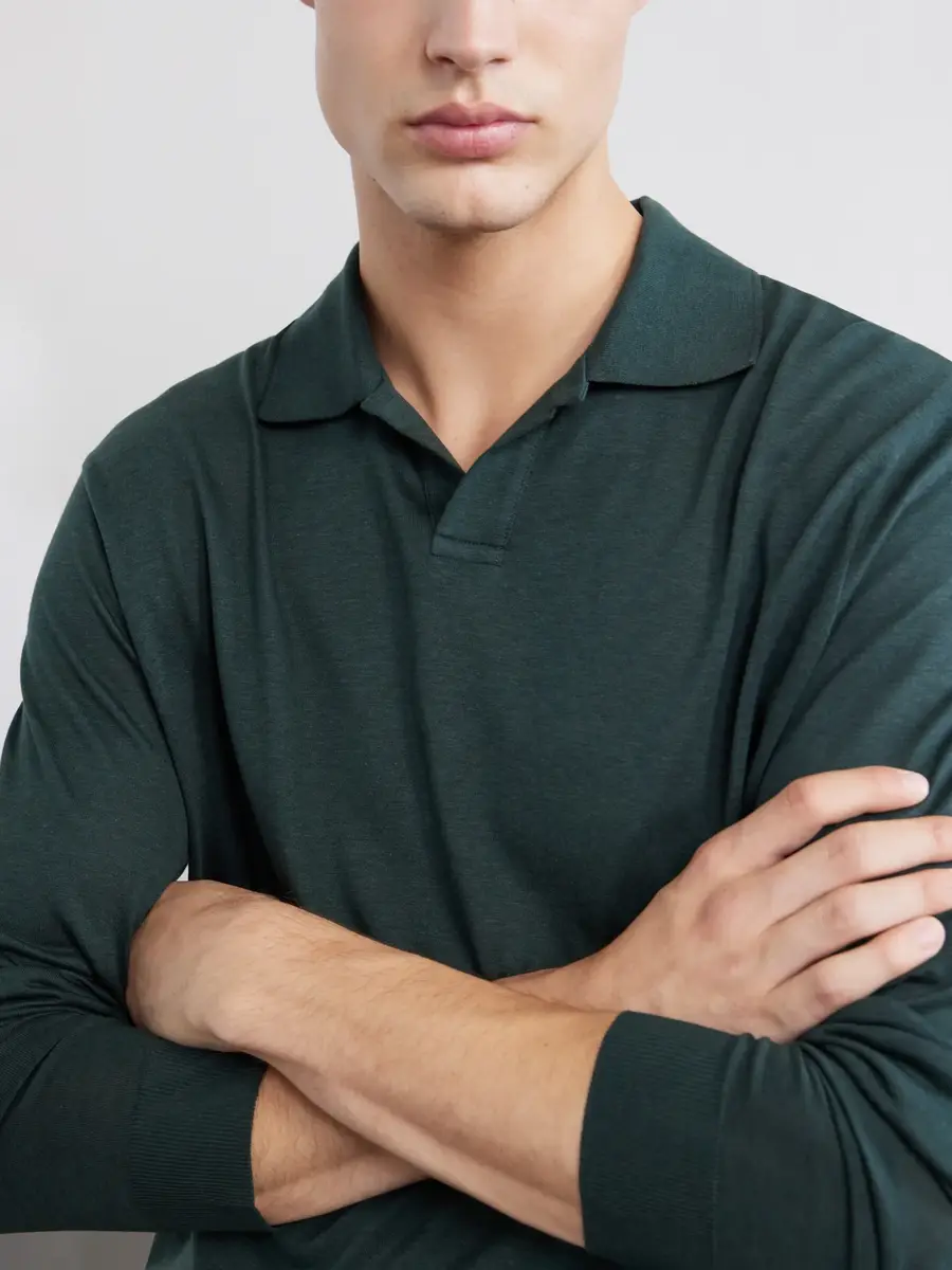 Altea Pierre Lyocell and Cotton-Blend Jersey Polo Shirt - Men | Thumbnail 5 Altea Pierre Lyocell and Cotton-Blend Jersey Polo Shirt - Men | Thumbnail 5