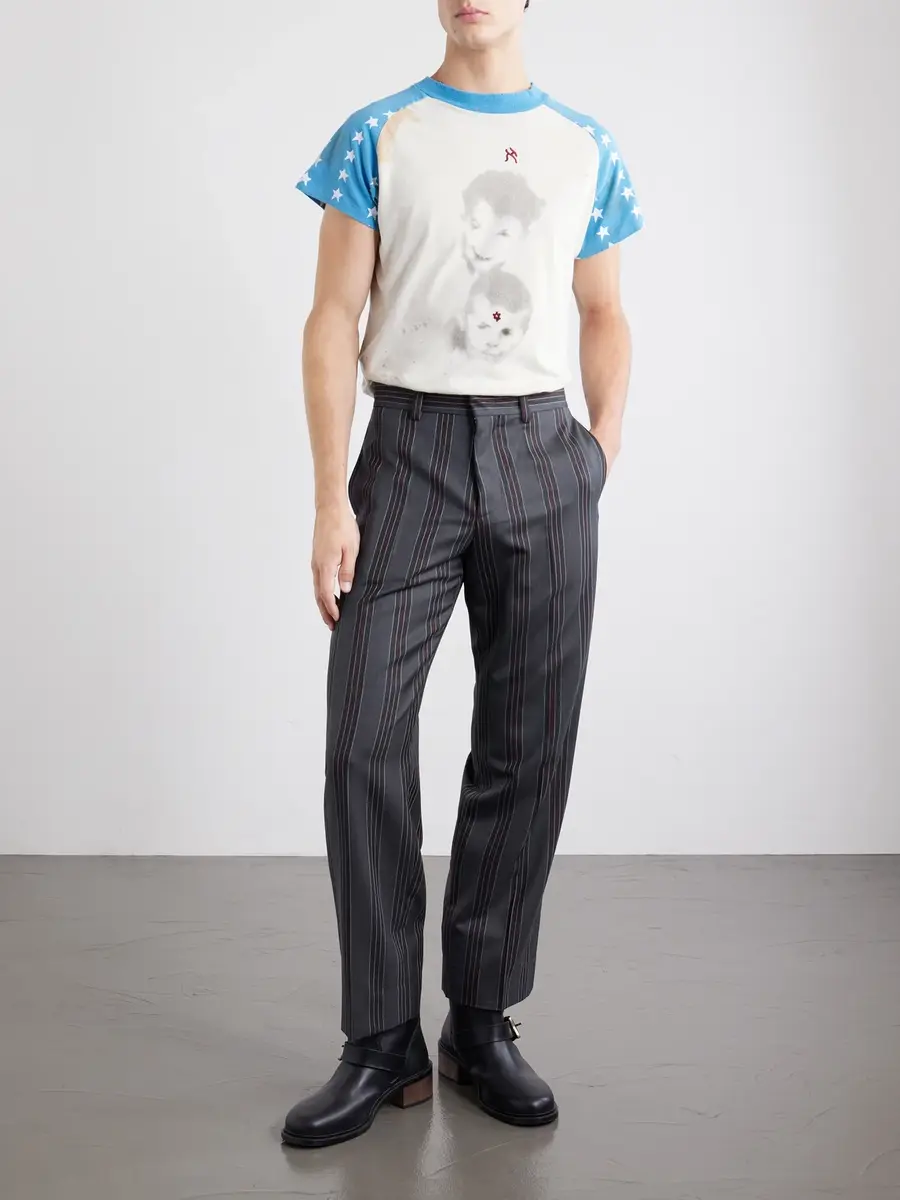 Enfants Riches Déprimés Henri's Everyday Straight-Leg Virgin Wool-Twill Trousers - Men | Thumbnail 2