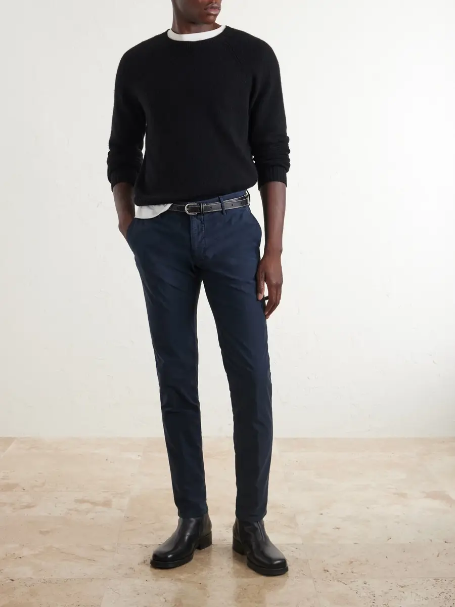 Slowear Incotex Slim-Fit Straight-Leg Stretch-Cotton Trousers - Men | Thumbnail 2 Slowear Incotex Slim-Fit Straight-Leg Stretch-Cotton Trousers - Men | Thumbnail 2