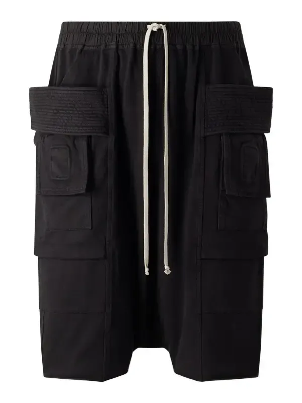 Creatch Wide-Leg Cotton-Jersey Cargo Shorts - Men Creatch Wide-Leg Cotton-Jersey Cargo Shorts - Men