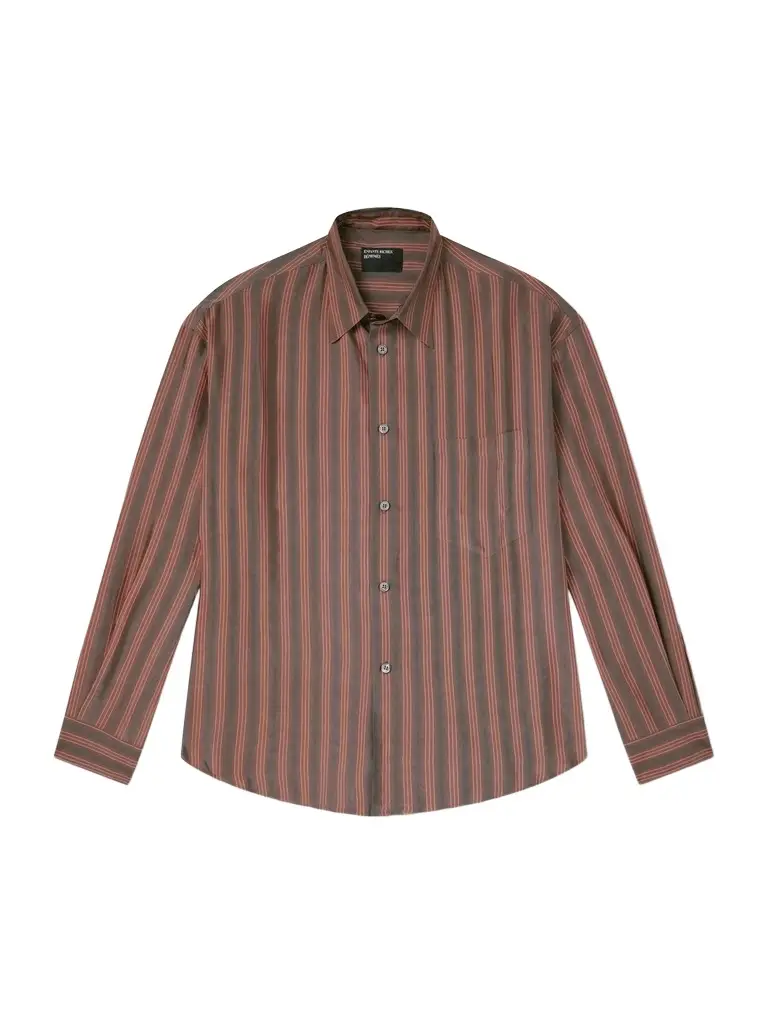 Enfants Riches Déprimés Henri's Everyday Striped Cupro Shirt - Men | Image 1 Enfants Riches Déprimés Henri's Everyday Striped Cupro Shirt - Men | Image 1