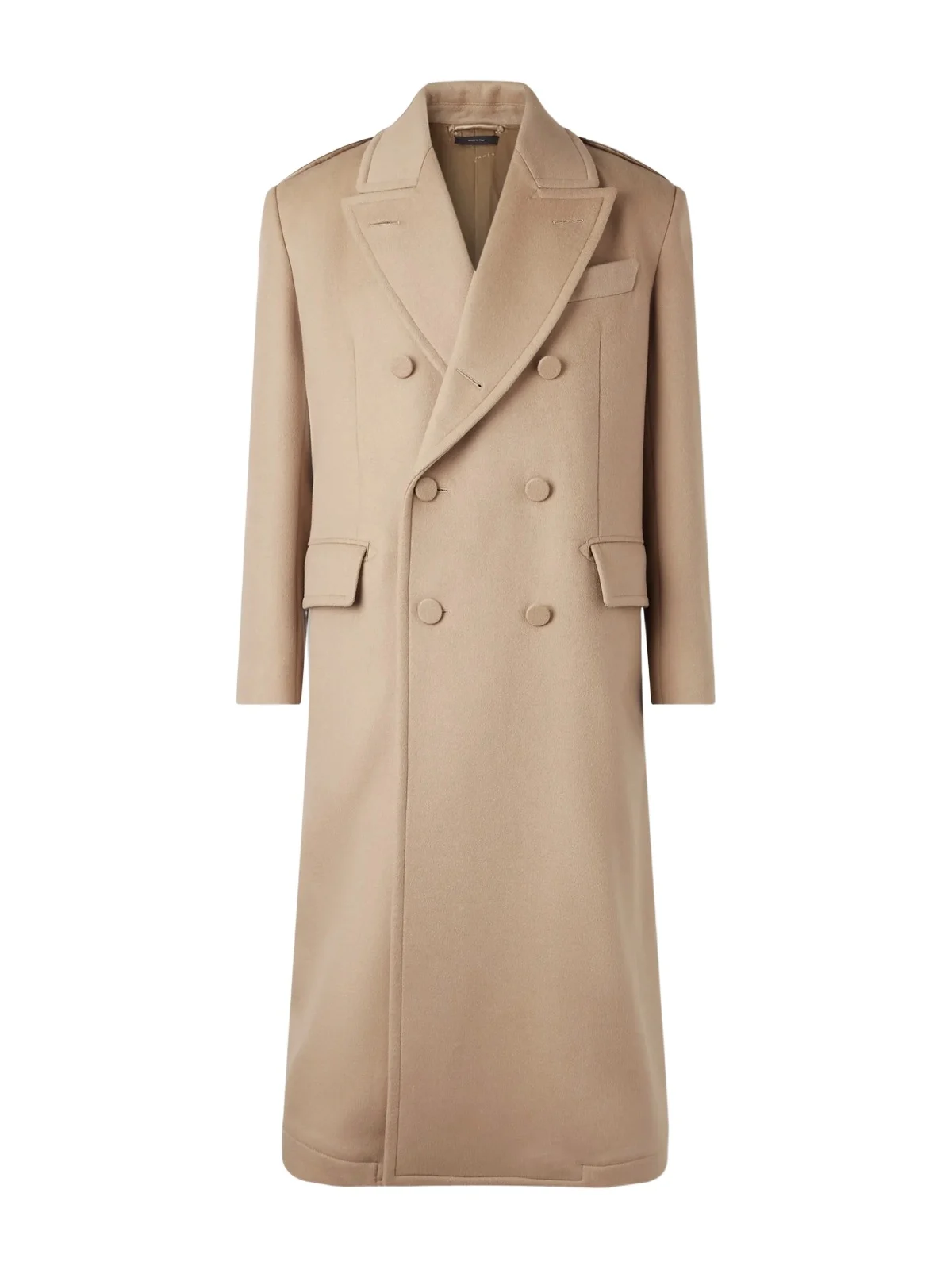 Double-Breasted Wool and Cashmere-Blend Coat - Men