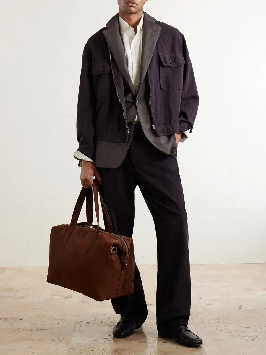 Métier Nomad All Day Suede Weekend Bag - Men | Thumbnail 3 Métier Nomad All Day Suede Weekend Bag - Men | Thumbnail 3