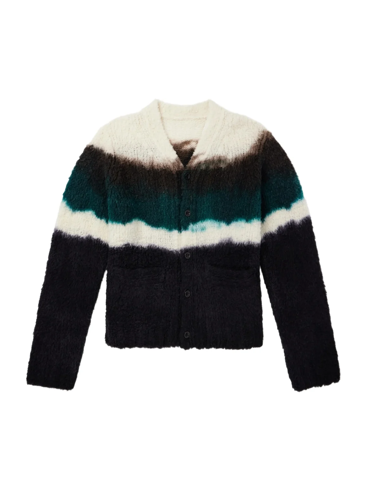 Chusen-Dyed Wool-Blend Cardigan - Men Chusen-Dyed Wool-Blend Cardigan - Men