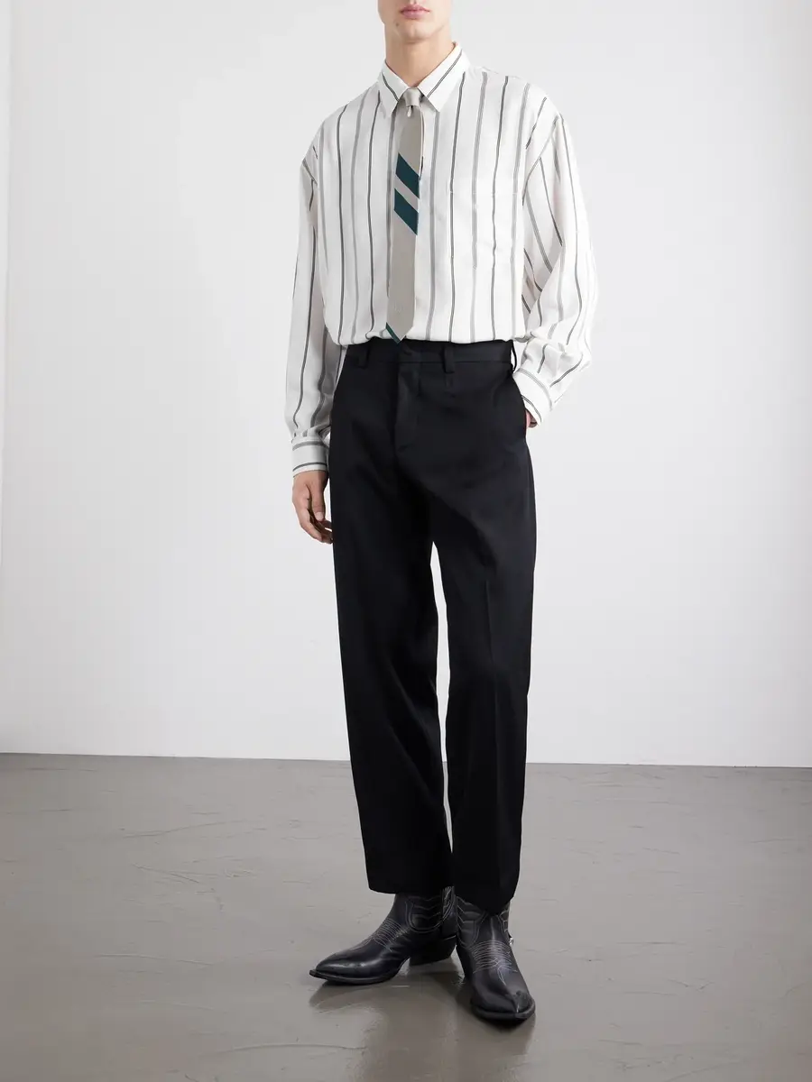 Enfants Riches Déprimés Henri's Everyday Striped Silk-Blend Satin Shirt - Men | Thumbnail 2