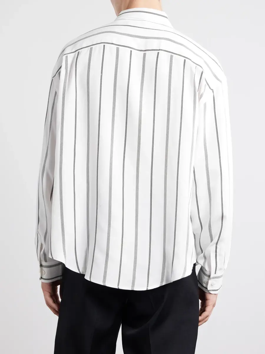 Enfants Riches Déprimés Henri's Everyday Striped Silk-Blend Satin Shirt - Men | Thumbnail 4