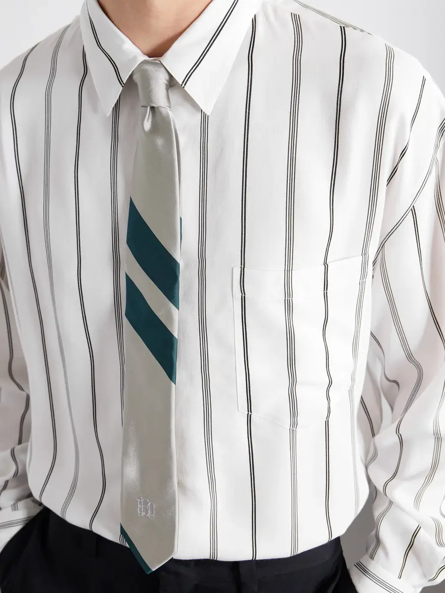 Enfants Riches Déprimés Henri's Everyday Striped Silk-Blend Satin Shirt - Men | Thumbnail 5