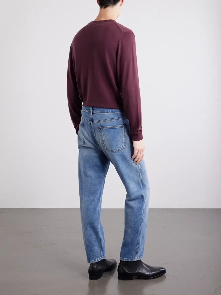 Lardini Straight-Leg Washed Jeans - Men | Thumbnail 4 Lardini Straight-Leg Washed Jeans - Men | Thumbnail 4